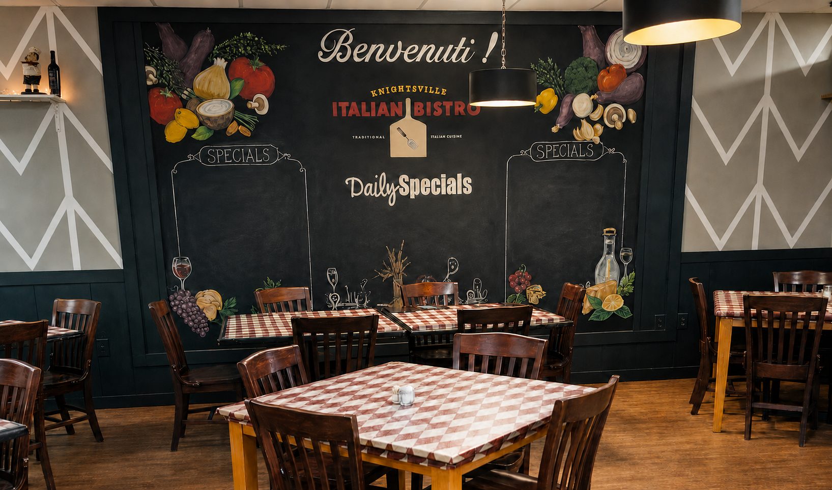 Italian Bistro dining room in Knightsville